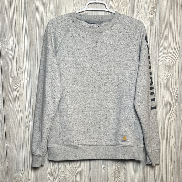Carhartt Tops - Carhartt Heather Gray Crewneck Sweater  RELAXED FIT Size Small
